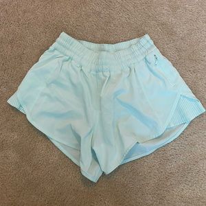 Lululemon ruffle side slit shorts